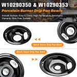 Blutoget 2-Pack Porcelain Drip Pan Set