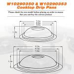 Blutoget 2-Pack Porcelain Drip Pan Set