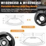 Blutoget 2-Pack Porcelain Drip Pan Set