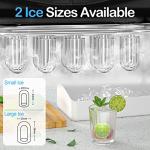 Compact Self-Cleaning Countertop Ice Maker Machine