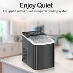 Compact Self-Cleaning Countertop Ice Maker Machine