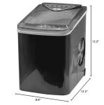 Compact Self-Cleaning Countertop Ice Maker Machine