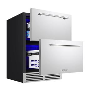 BODEGA 24 Inch Outdoor Beverage Fridge, 180 Can Capacity