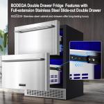 BODEGA 24 Inch Outdoor Beverage Fridge, 180 Can Capacity