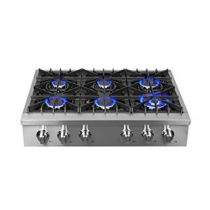 Cossato 36" Gas Rangetop with 6 Burners
