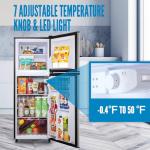 WANAI 5.0 CU.FT. Dual Door Fridge and Freezer
