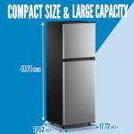 WANAI 5.0 CU.FT. Dual Door Fridge and Freezer
