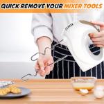Electric Hand Mixer with Whisk and Beaters