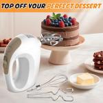 Electric Hand Mixer with Whisk and Beaters