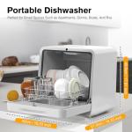 Cobuy Mini Countertop Dishwasher with 7 Programs