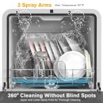 Cobuy Mini Countertop Dishwasher with 7 Programs
