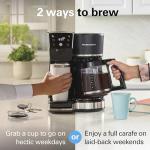 Hamilton Beach 2-Way Coffee Maker, 12 Cups, Black