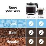Hamilton Beach 2-Way Coffee Maker, 12 Cups, Black