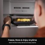 Kismile 5-in-1 Portable Air Fryer with Dual Glass Containers
