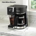 Hamilton Beach 2-Way Coffee Maker, 12 Cups, Black