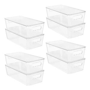 Vtopmart 8pc Stackable Storage Bins with Lids