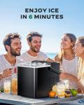 Portable Ice Maker with Self-Cleaning Feature
