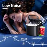 Portable Countertop Ice Maker, Self-Cleaning, 26.5 lbs/24H