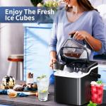 Portable Countertop Ice Maker, Self-Cleaning, 26.5 lbs/24H