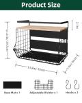Magnetic 3-Tier Fridge Shelf with Bamboo Top