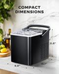Portable Ice Maker with Self-Cleaning Feature