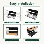 Magnetic 3-Tier Fridge Shelf with Bamboo Top