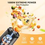 TECKNET 1000W Portable Bullet Blender for Smoothies