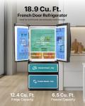 VEVOR 18.9 Cu. Ft. French Door Refrigerator