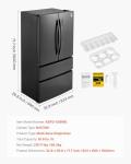 VEVOR 18.9 Cu. Ft. French Door Refrigerator