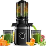 GlowWise Cold Press Juicer with Extra Wide Chute