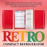 Crosley Retro Mini Fridge 3.2 CuFt Red
