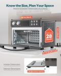 28QT Air Fryer Toaster Oven Combo, 12-in-1