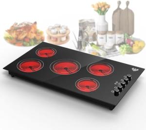 VBGK 36-Inch Electric Induction Cooktop with Timer