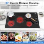 VBGK 36-Inch Electric Induction Cooktop with Timer