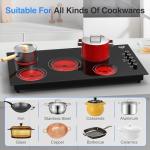 VBGK 36-Inch Electric Induction Cooktop with Timer
