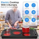 VBGK 36-Inch Electric Induction Cooktop with Timer