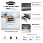 COSMO 30-inch Stainless Steel Microwave Drawer