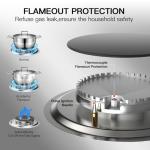 Nafewin 2 Burner Stainless Steel Propane Cooktop