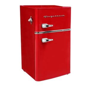 RCA Retro 2-Door Apartment Size Refrigerator - Red