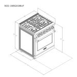 KOSTCH 30" Pro-Style Propane Gas Range