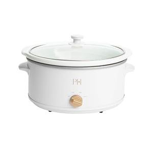 Paris Hilton 6-Quart Manual Slow Cooker, White