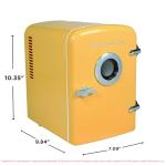 Frigidaire Mini Portable Fridge with Speaker, 4L