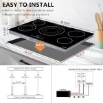 36" ECOTOUCH 5-Burner Electric Cooktop with Timer