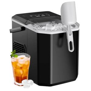 Portable Self-Cleaning Countertop Ice Maker Machine