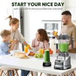 Cozzi 2000W Professional Smoothie Blender with To-Go Cup