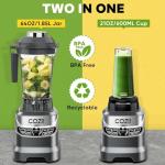 Cozzi 2000W Professional Smoothie Blender with To-Go Cup