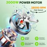 Cozzi 2000W Professional Smoothie Blender with To-Go Cup