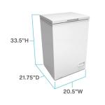 Avanti 3.5 cu. ft. Garage Ready Chest Freezer