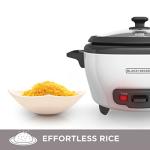 BLACK+DECKER 6-Cup Rice Cooker and Food Steamer