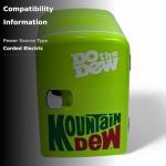 Curtis Mountain Dew Mini Portable Cooler Fridge
